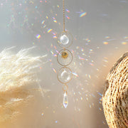 Moon Suncatcher Crystal Wind Chimes