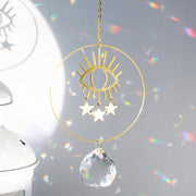 Moon Suncatcher Crystal Wind Chimes