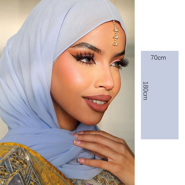 High Quality Premium Heavy Chiffon Hijab Crown Protector