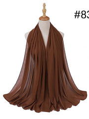 72*175cm Solid Color Shawls Scarf Head Wraps